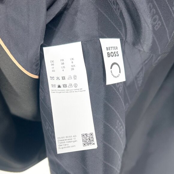 NWT Boss Hugo Boss Caleco Double Breasted Wool Long Coat - Picture 7 of 8